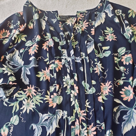 Ann Taylor Navy Blue Blouse - Picture 6 of 8